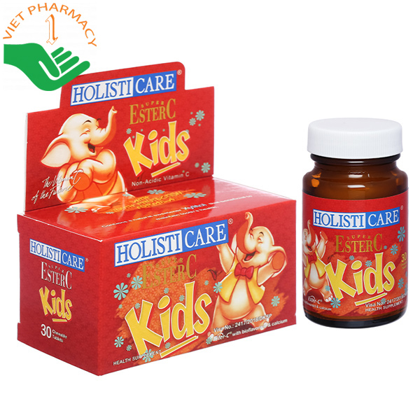 Thực phẩm bảo vệ sức khỏe HolistiCare Super Ester C Kids Plus Calcium