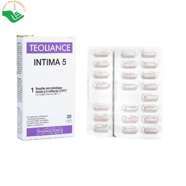 Viên uống trị viêm nhiễm, nấm âm đạo Teoliance Intima 5