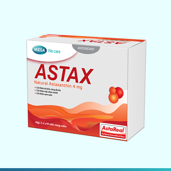Viên uống chống lão hóa da Astax Natural Astaxanthin 4mg