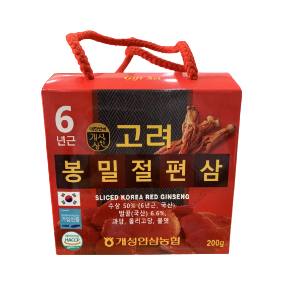 Hồng sâm lát tẩm mật ong Sliced Korea Red Ginseng