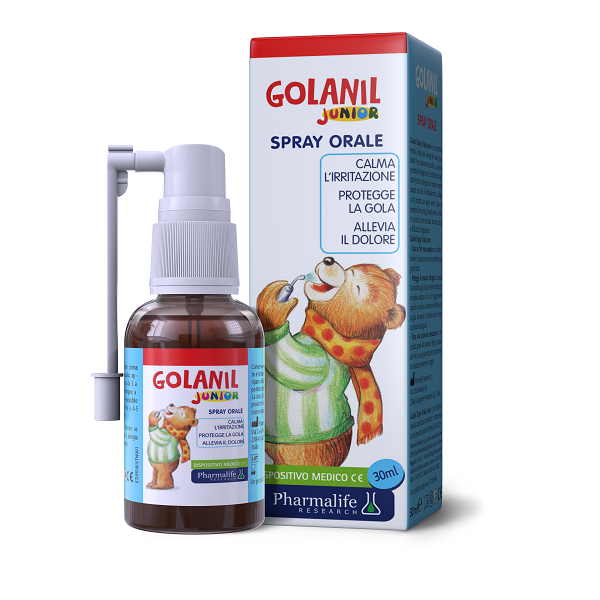 Xịt họng Golanil Junior Spray Orale giảm ho, đau họng ở trẻ