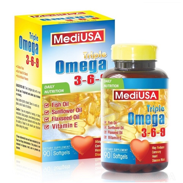 Viên uống MediUSA Triple Omega 3-6-9