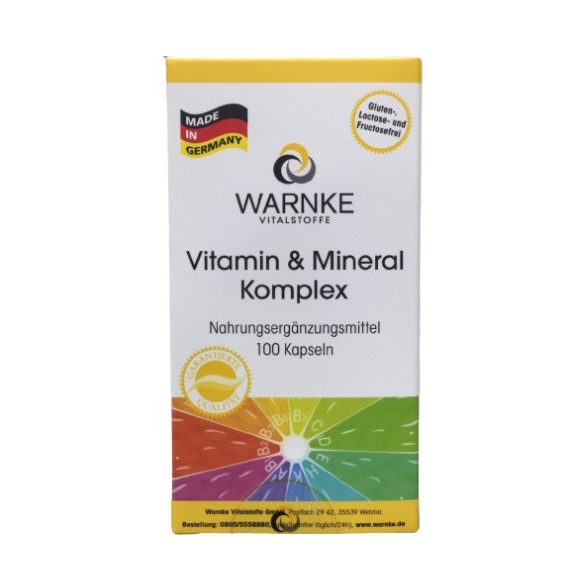 Viên uống bổ sung vitamin và khoáng chất Warnke Vitamin and Mineral Komplex