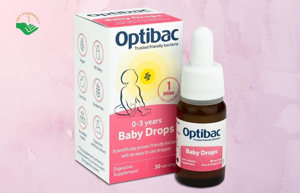 Men vi sinh Optibac Baby Drops (Optibac hồng)