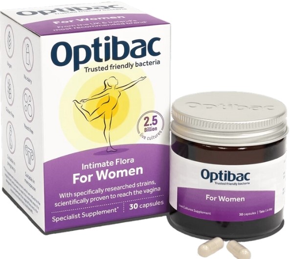 Men vi sinh phụ khoa Optibac tím - Optibac for Women 