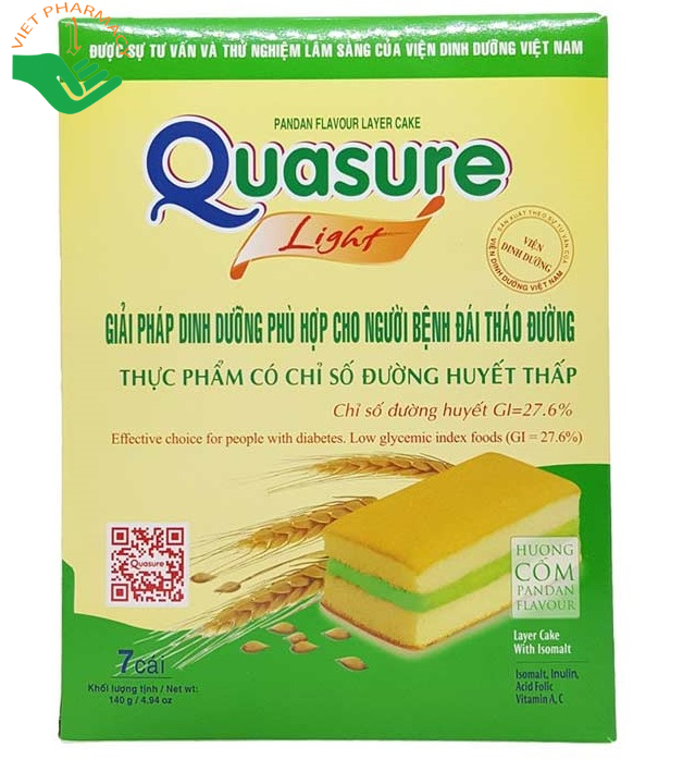 Bánh bông lan ngọt Quasure Light cho bệnh nhân tiểu đường