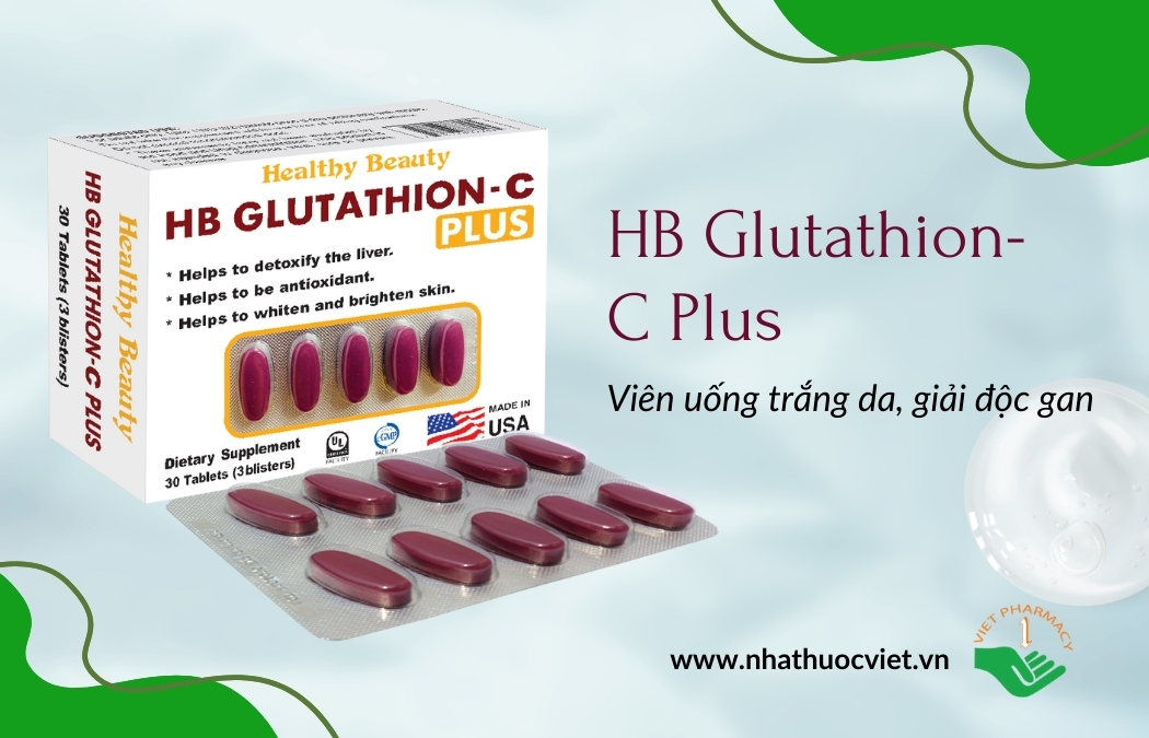 Viên uống trắng da Healthy Beauty HB Glutathion-C Plus