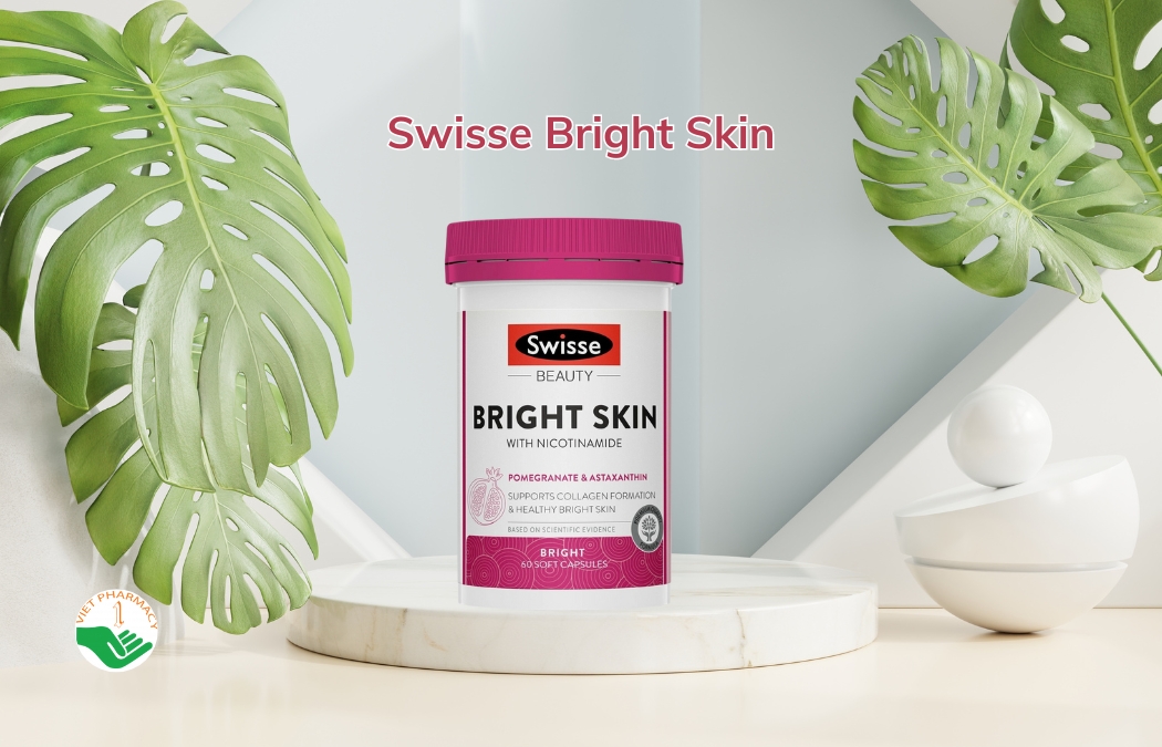 Swisse Bright Skin - Viên uống hỗ trợ trắng da của Úc