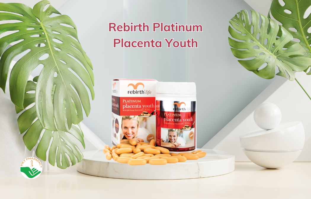 Viên uống trắng da của Úc Rebirth Platinum Placenta Youth