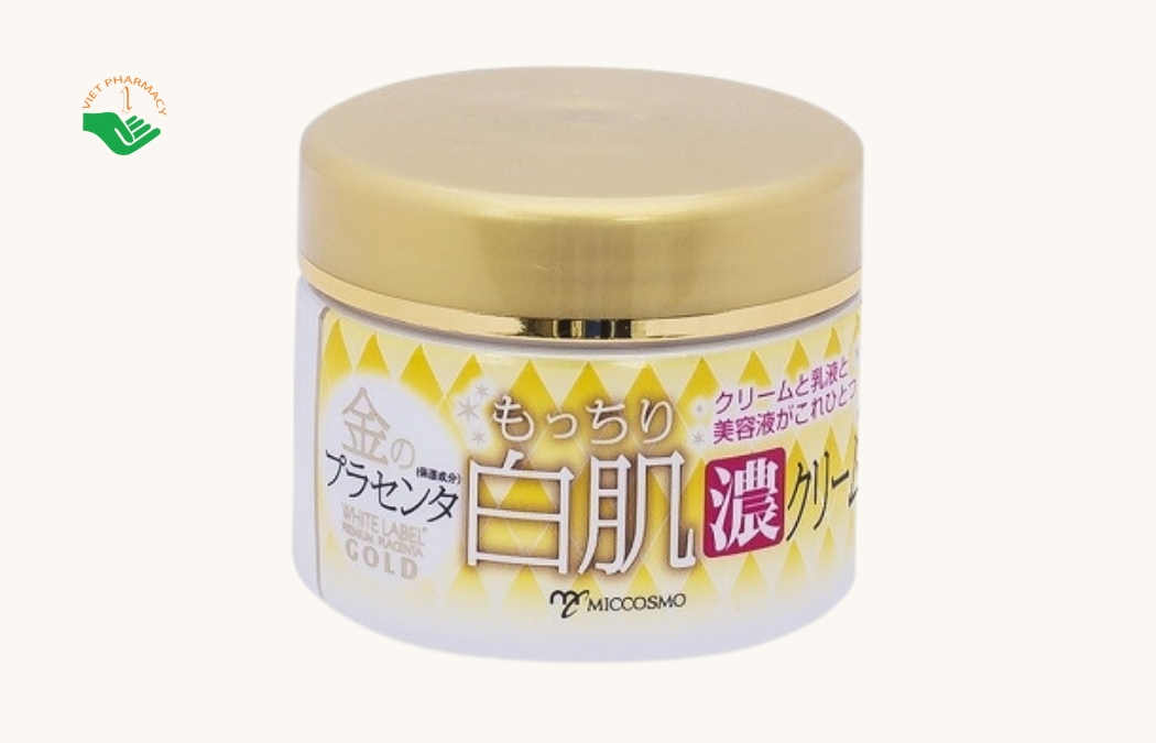 Kem trắng da của Nhật cho bà bầu Placenta Rich Gold Cream