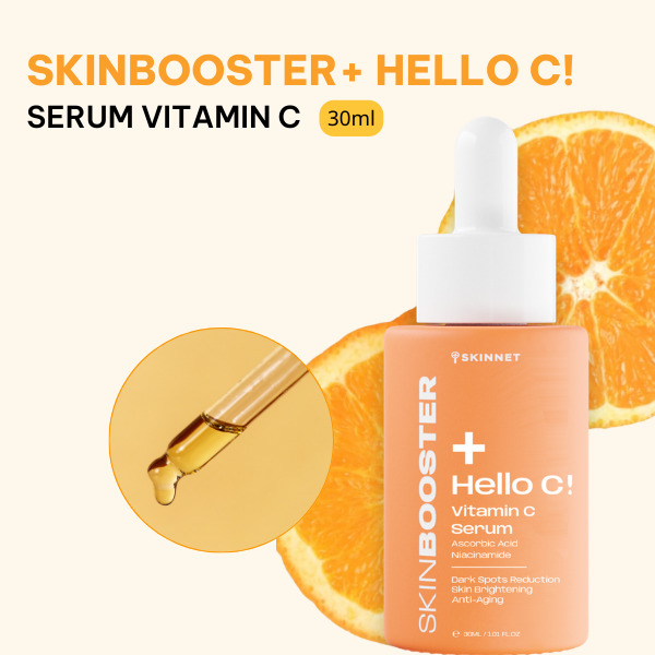 Thiết kế, bao bì serum vitamin C SkinBooster+ Hello C!