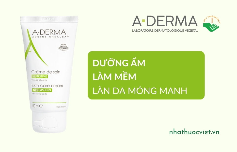 Kem dưỡng ẩm cho bà bầu A-Derma Skin Care Cream