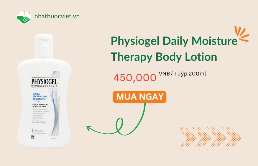 Sữa dưỡng ẩm toàn thân Physiogel Daily Moisture Therapy Body Lotion