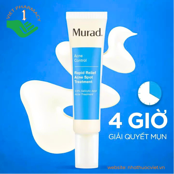 Murad Rapid Relief Acne Spot Treatment 4h Giảm nhanh mụn sau 4 giờ