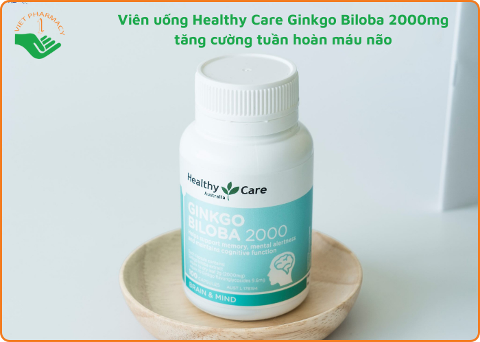 Viên uống Healthy Care Ginkgo Biloba 2000mg