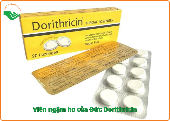 Viên ngậm ho của Đức Dorithricin