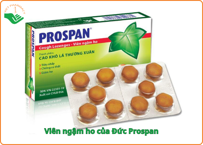 Viên ngậm ho của Đức Prospan