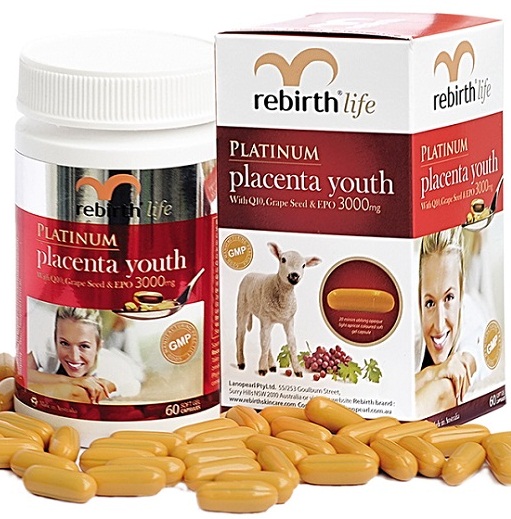 Nhau Thai Cừu Rebirth Platinum Placenta Youth