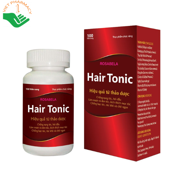 Viên uống Hair Tonic Rosabela chống rụng tóc, hói đầu (100 viên)