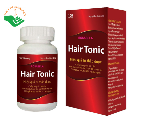 Viên uống Hair Tonic Rosabela chống rụng tóc, hói đầu (100 viên)