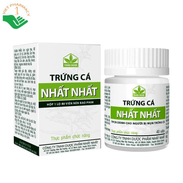 Trứng cá Nhất Nhất Cream (hộp 40 viên)