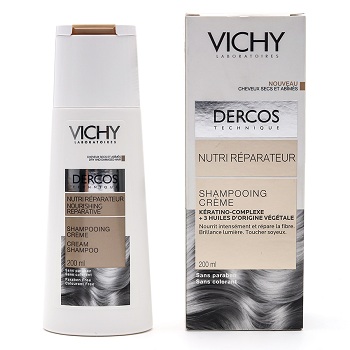 Dầu Gội Phục Hồi và Nuôi Dưỡng Tóc Hư Tổn Vichy Dercos Nourishing Reparative Cream Shampoo

