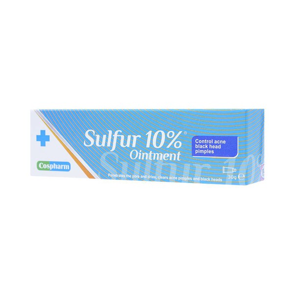 Kem ngăn ngừa mụn Cospharm Sulfur 10% Ointment 