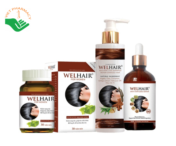 Viên uống giảm rụng tóc Welhair For Women 30 viên