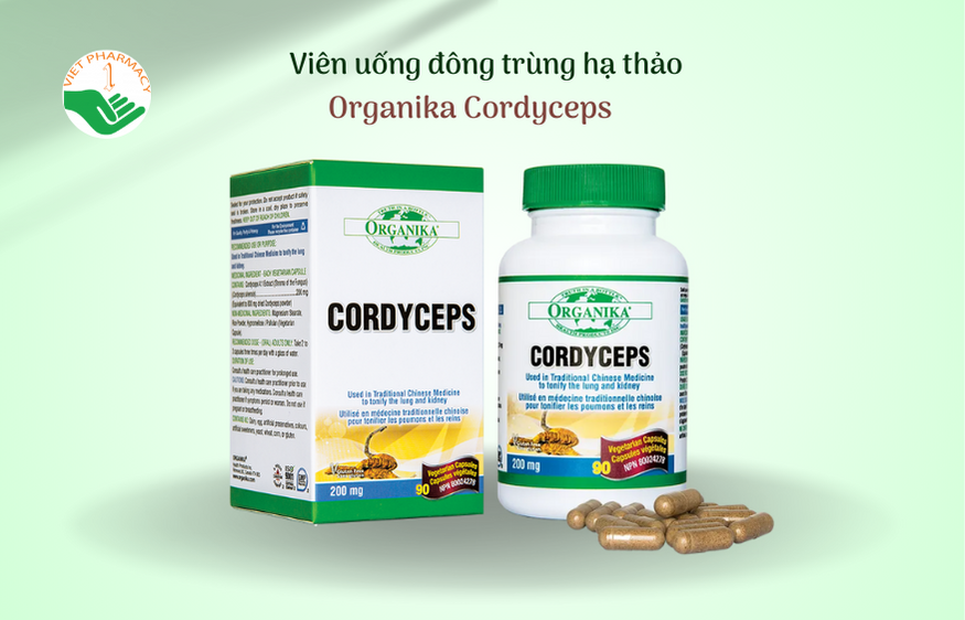 Viên uống đông trùng hạ thảo Organika Cordyceps