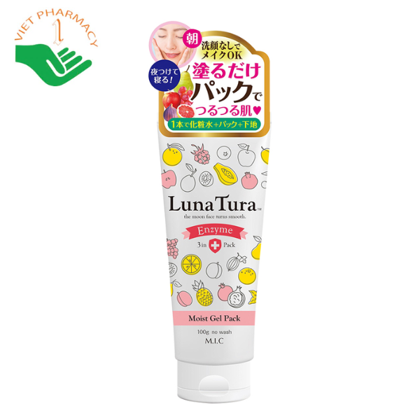 Mặt nạ ngủ trắng da Luna Tura Enzyme Moist Gel Pack