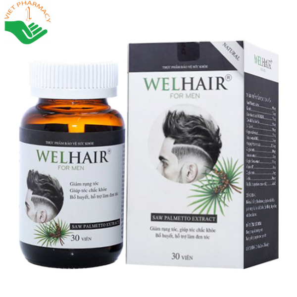 Viên uống mọc tóc Welhair For Men 30 viên