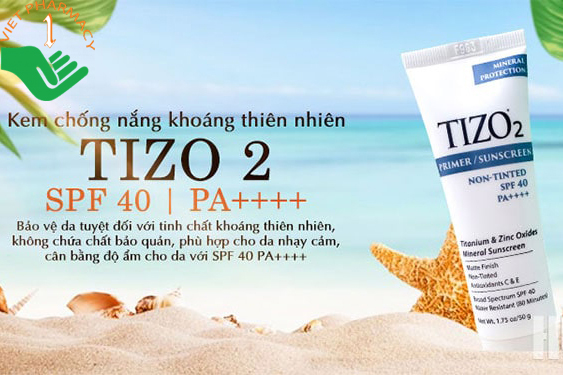 Kem chống nắng vật lý Tizo2 Facial Mineral Sunscreen SPF 40 PA++++