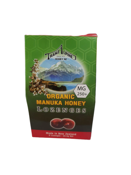Kẹo ngậm trị ho, tăng sức đề kháng Organic Manuka Honey Lozenges MG250+