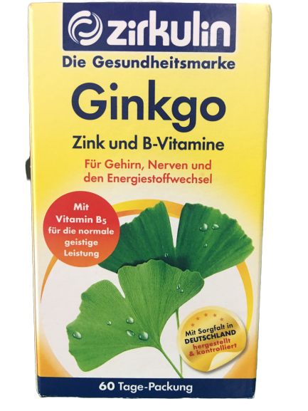 Viên uống bổ não Zirkulin Ginkgo Zink und B- Vitamine