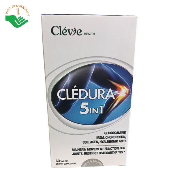 Viên uống xương khớp Clevie Health Cledura 5 In 1