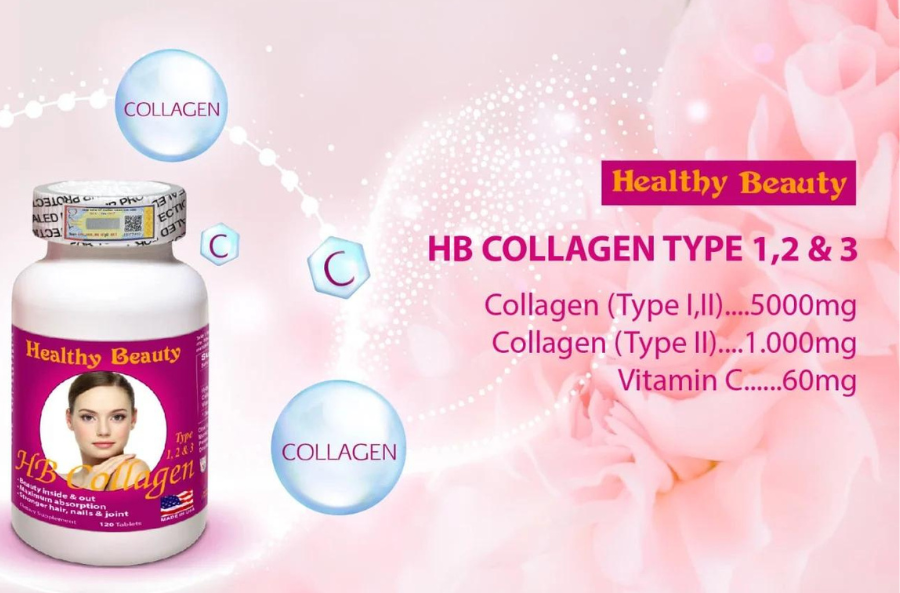 Viên uống đẹp da Healthy Beauty HB Collagen