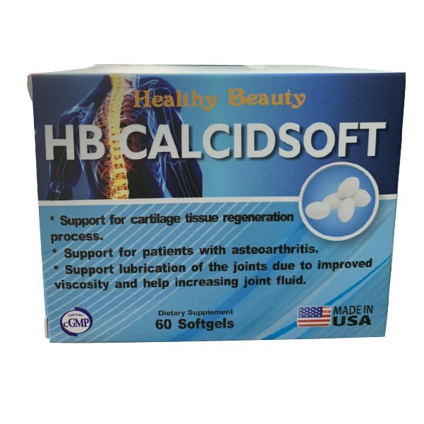 Bổ sung Calcium và Vitamin D Healthy Beauty HB CalcidSoft