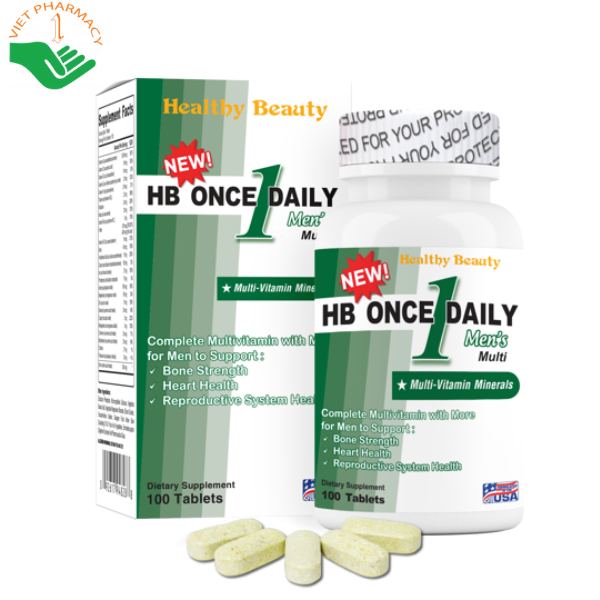 Tăng cường sức khỏe nam giới Healthy Beauty HB Once Daily Men