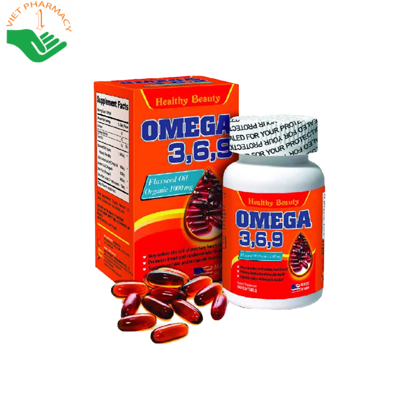 Viên uống dầu cá HB Healthy Beauty Omega 3 6 9 100 viên