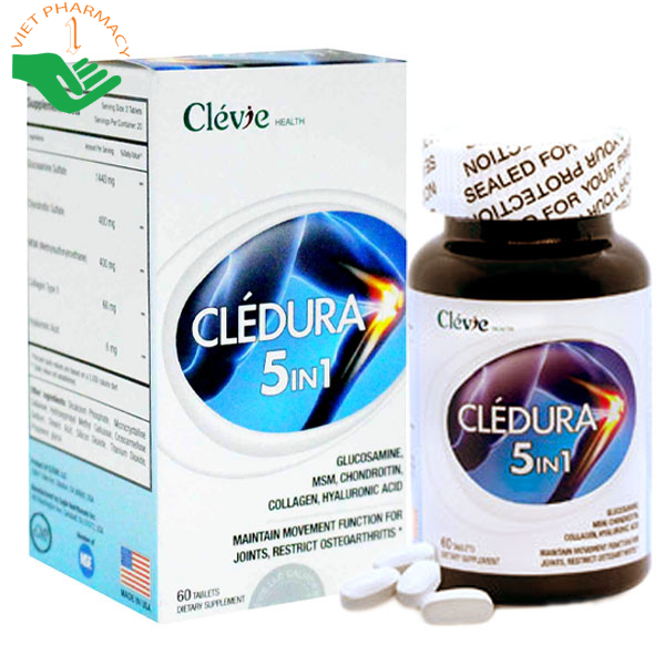 Viên uống xương khớp Clevie Health Cledura 5 In 1