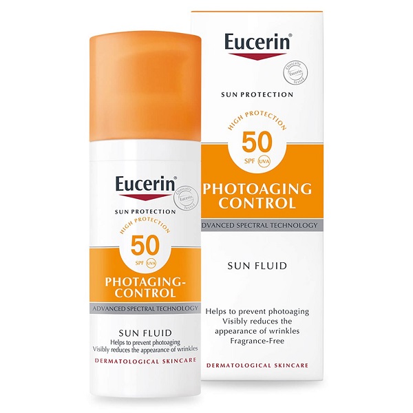 Kem chống nắng ngăn chặn lão hóa da Eucerin Sun Fluid Photo Aging Control SPF50