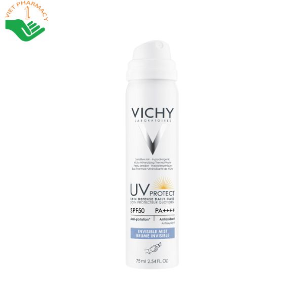 Xịt chống nắng Vichy UV Protect Invisible Mist SPF50 