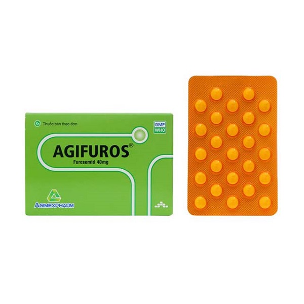 Agifuros 40Mg trị tăng huyết áp, tăng canxi huyết, trị phù