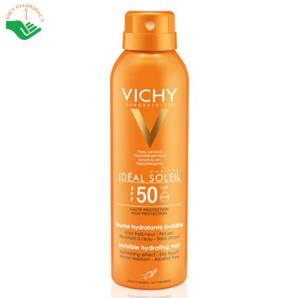  Xịt chống nắng Vichy Capsol Mist Body Captial Ideal Soleil SPF50