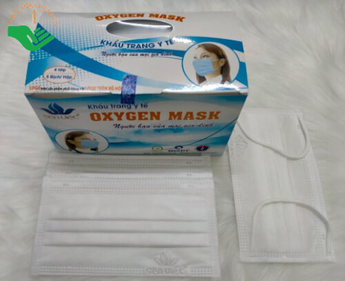 Khẩu trang y tế 4 lớp kháng khuẩn Sen Việt OxyGen Mask