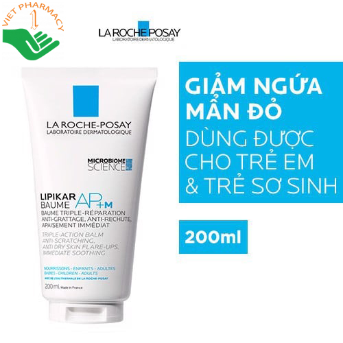 Kem dưỡng giảm ngứa La Roche-Posay Lipikar Baume AP+ 200ml