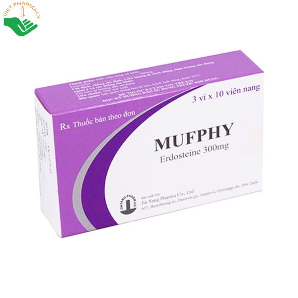 Thuốc Mufphy cap 300mg - Loãng đờm, tiêu nhầy