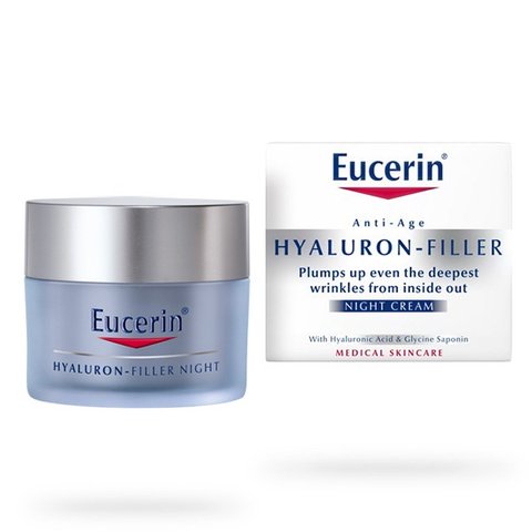 Kem chăm sóc da ban đêm ngừa lão hóa da Eucerin Anti Age Hyaluron Filler Night Cream