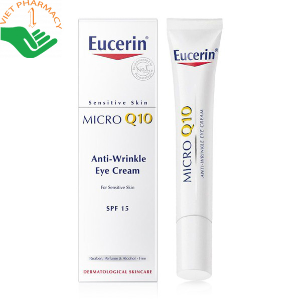 Kem dưỡng da vùng mắt Eucerin Micro Q10 Anti-Wrinkle Eye Cream SPF15 