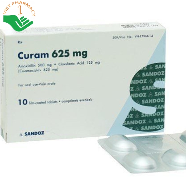 Curam 625mg - Thuốc kháng sinh trị bệnh hiệu quả